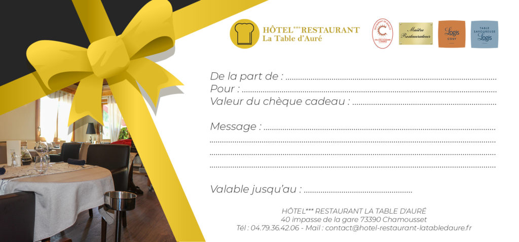 cheque cadeau